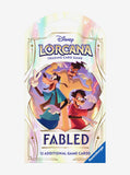 Disney Lorcana trading card game pack featuring animated characters on a white background