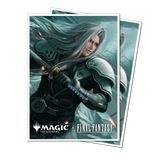 Card with a character from 'Final Fantasy' and 'Magic: The Gathering' logos on a white background