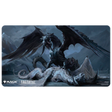 Fantasy dragon design on a playing mat with 'Magic' and 'Final Fantasy' logos.