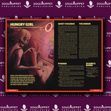 Comic book page with 'Hungry Girl' character and text on a Soulmuppet Publishing background