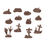 AK Interactive Basing Bits: Bones Remains (12 Pieces)