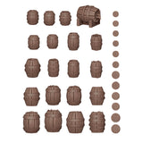 AK Interactive Basing Bits: Wood Barrels (32 Pieces)