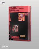 Card holder packaging for 'Cryptids Collection: Crimson Glow' with visible branding on a gray background.