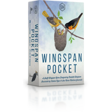 Wingspan Pocket game box with birds and nest illustration on a white background