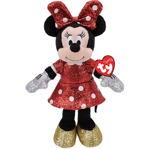 Ty Disney: Red Sparkle Minnie Mouse (Small)