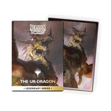 Dragon-themed card protectors with 'Dragon Shield' branding on a white background