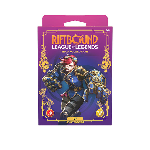 Riftbound League of Legends trading card game pack with character illustration on a white background