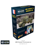 Box for AMD Panhard 178 Armoured Car with model image and branding on a white background