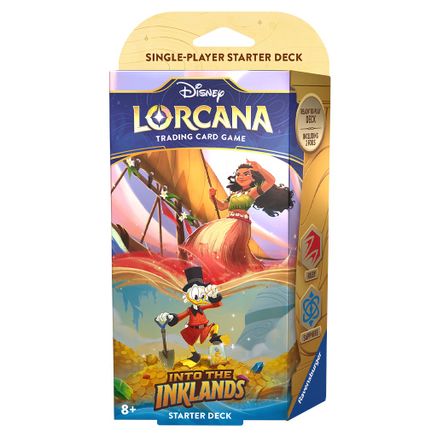 Disney Lorcana: Into the Inklands Starter - Moana and Uncle Scrooge (Sapphire/Ruby deck)