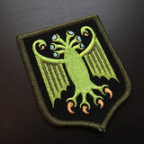 Elder Thing Heraldic Shield Embroidered Patch (Arkham Variant): Iron-on