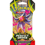 Pokémon trading card game booster pack with colorful design and Pokémon logo.