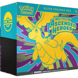 Pokémon Mega Evolution Ascended Heroes Elite Trainer Box with Pokémon logo.