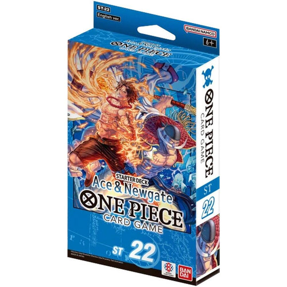 One Piece card game starter deck packaging with character illustration on a white background