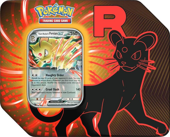 Pokémon trading card game card with a Pokémon character on a red and black background
