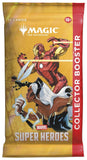 Collectible card game booster pack featuring Marvel Super Heroes design.