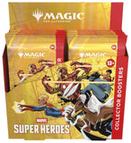 Packaging of 'Magic: The Gathering' Marvel Super Heroes collector boosters