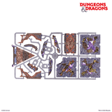 Dungeons & Dragons terrain pieces with decorative elements on a white background