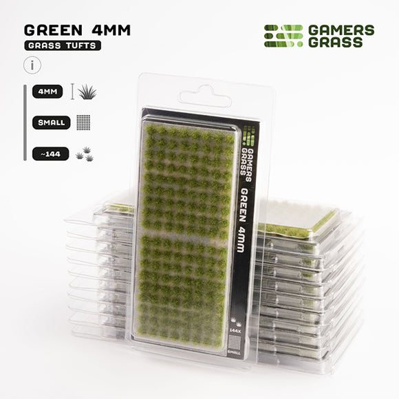 Gamers Grass Tufts: Green 4mm- Small