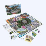 Clue board game with Godzilla theme on a white background