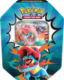 Pokémon trading card game packaging with a colorful Pokémon character on a blue background