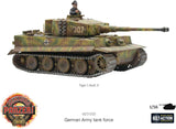 Model of a German Army tank force with 'Nightaction Panzer' branding on a white background