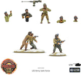US Army tank force miniatures with a Panzer logo and Warlord Games branding.