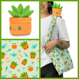 TeeTurtle Plushie Tote Bag: Succulent Garden