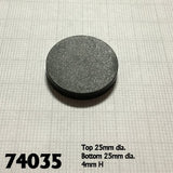 Bones Bases: 1" Round Plastic RPG Base (20)