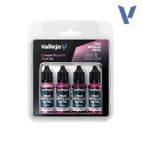 Vallejo True Metallic Metal: Paint Set - Crimson Magenta (4)