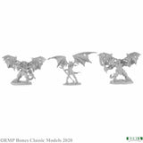 Three demon-like fantasy figures on a white background with 'RMP Bones Classic Models 2020' text.
