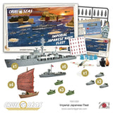 Gruel Seas Imperial Japanese Navy Fleet game set with ships and map