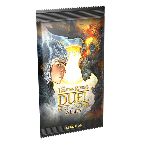Game expansion pack for 'The Lord of the Rings Duel: Middle-Earth Allies' on a white background