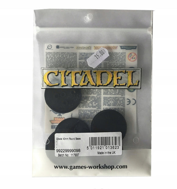 Citadel: 40mm Round Bases (5)