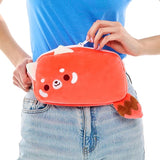 TeeTurtle Plushie Fanny Pack: Cheery Red Panda