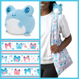 TeeTurtle Plushie Tote Bag: Trans Pride Frog