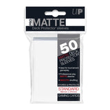 PRO-Matte Standard Deck Protector Sleeves - White (50)