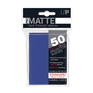 PRO-Matte Standard Deck Protector Sleeves - Blue (50)