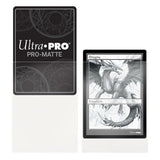 Ultra Pro Pro-Matte card sleeves with a dragon illustration on a white background