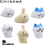 Set of six cute animal figurines with 'Chiikawa' branding on a white background.