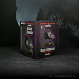 Dungeons & Dragons Black Dragon bookends packaging on a dark background
