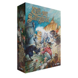 Board game box titled 'Cats of Mont Saint-Michel' by RAYBOX on a white background