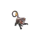 Toy figure of a monkey on a white background