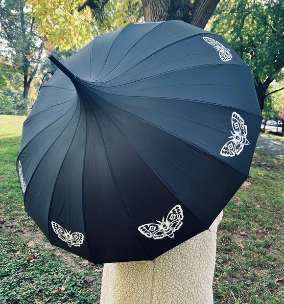 Witchwood Bags: Death Moth Umbrella