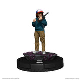 Statue of a character from 'Stranger Things' on a black base with a white background