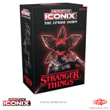 Stranger Things HeroClix Iconix packaging with a dark background and red text.