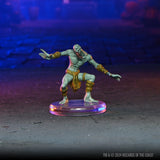 Miniature fantasy figure on a clear stand with a dark background