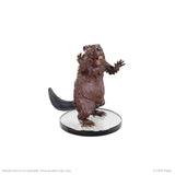 Beaver figurine on a white background