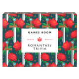Box of Romantasy Trivia game with floral design and 'Games Room' branding.