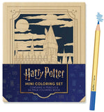 Harry Potter mini coloring set with pencil and coloring book on a white background