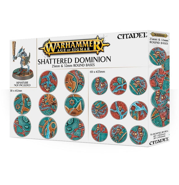 Warhammer: Age of Sigmar - Shattered Dominion 25 & 32mm Round Bases